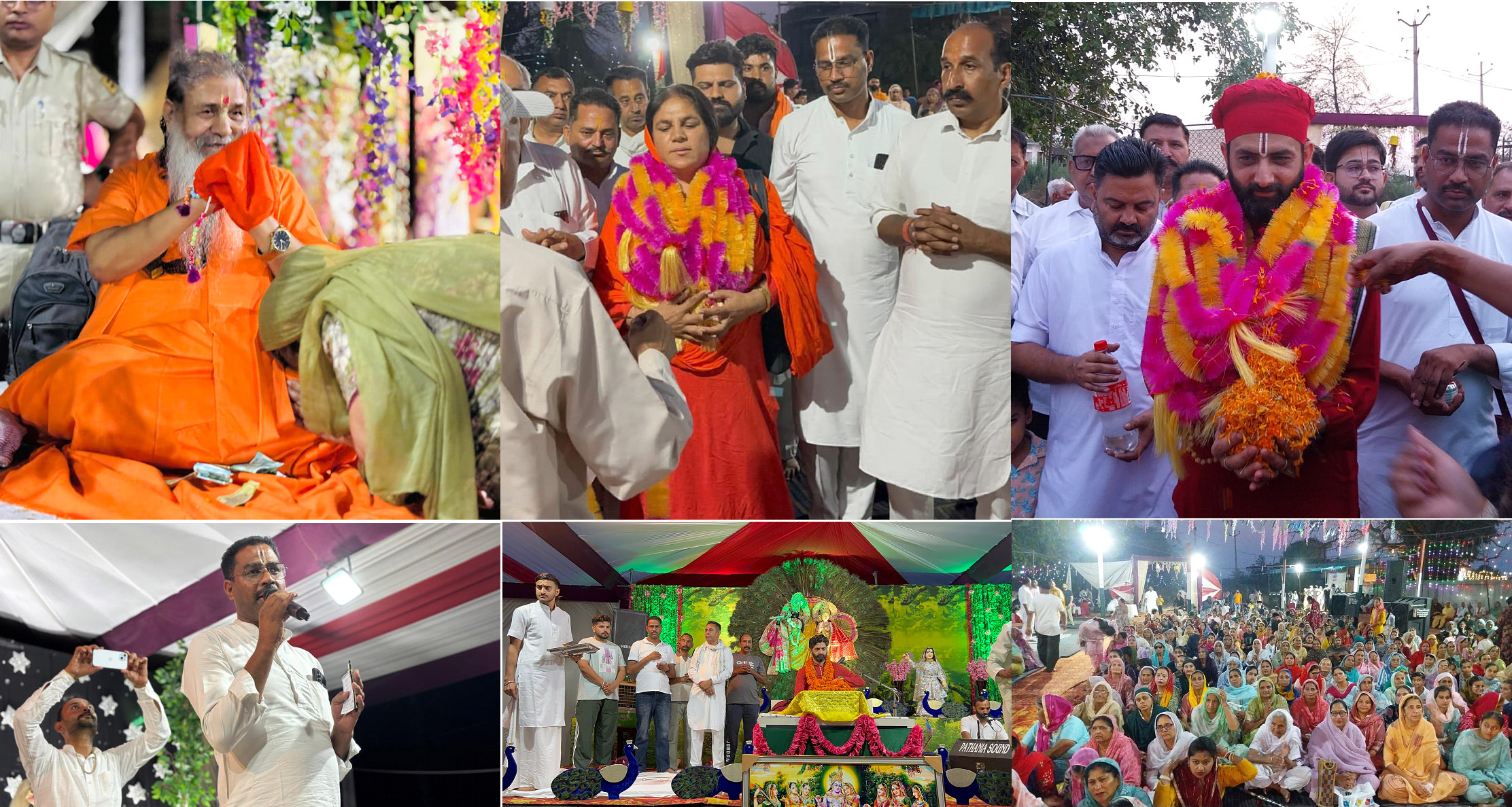 Pipliwal village was painted in the colours of Lord Shri Krishna.